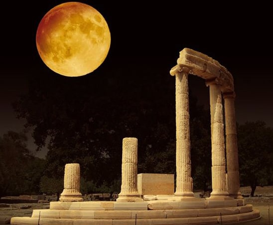 full-moon-1 Η πανσέληνος φωτίζει την Αρχαία Ολυμπία - Banda Morena